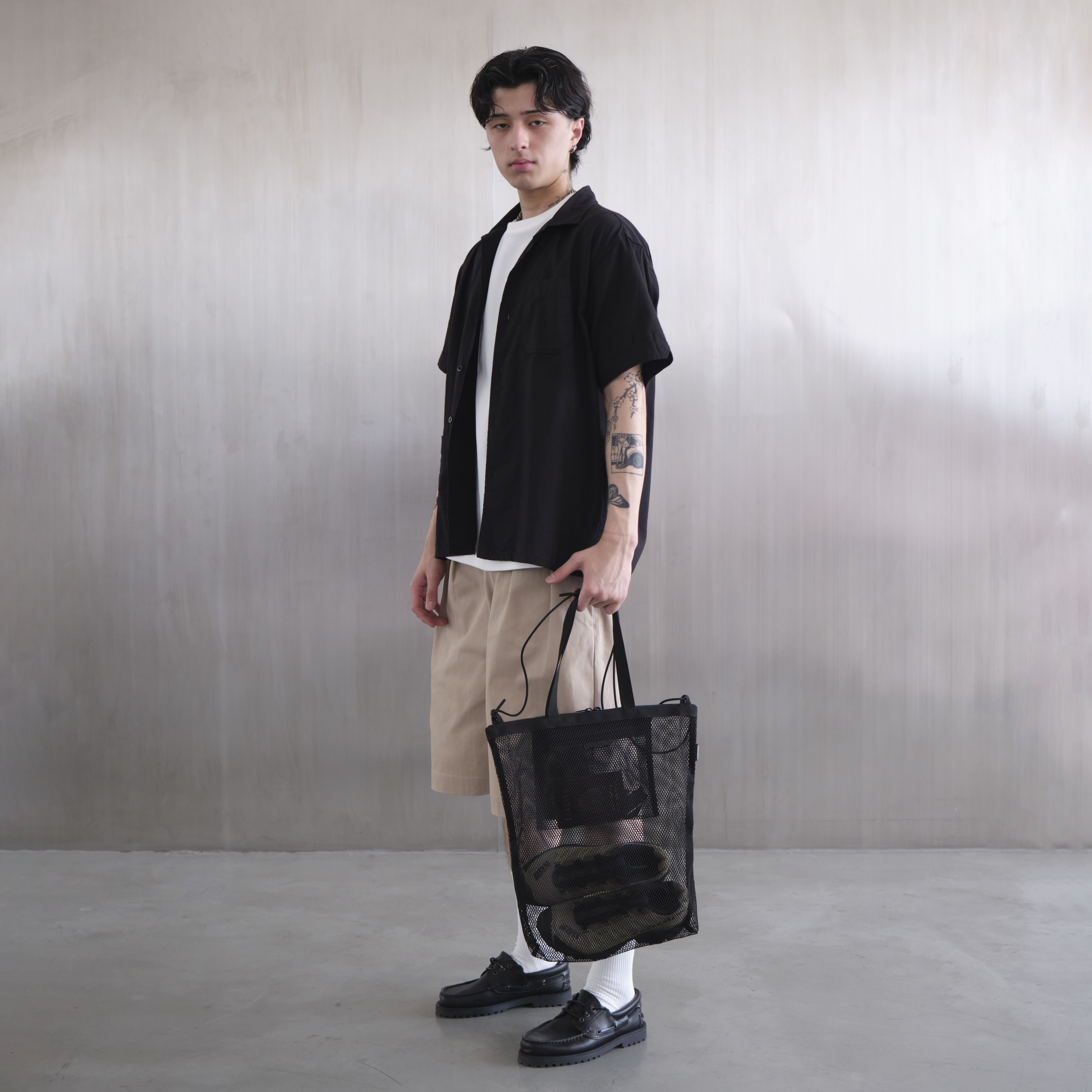картинка Сумка Shopper Mesh Line Black от магазина Good local